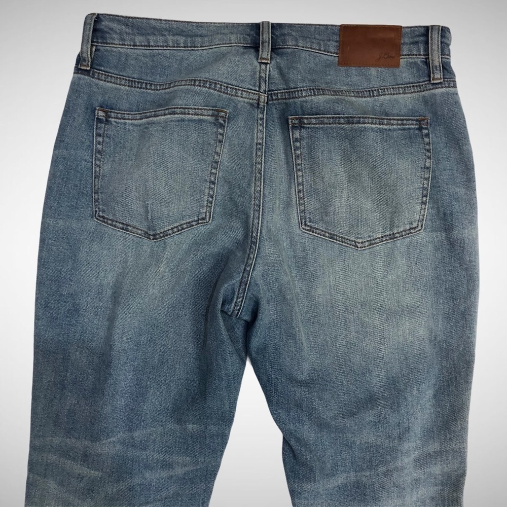 J Crew Light Wash Ripped Slim Boyfriend Jeans Size 29 High Waist - Picture 7 of 13